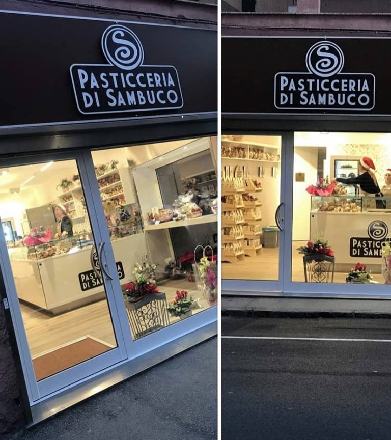 PUNTO VENDITA DELLA PASTICCERIA DI SAMBUCO A GENOVA VOLTRI
